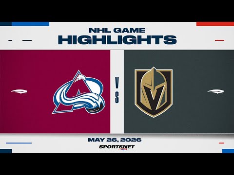 NHL Game 4 Highlights | Avalanche vs. Golden Knights - May 26, 2026 thumbnail