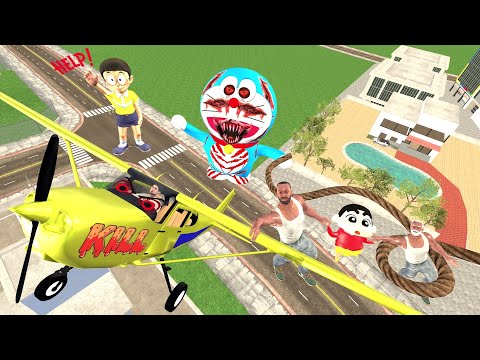 Franklin Saving His City From Horror Doraemon In Indian Bike Driving 3d: thumbnail