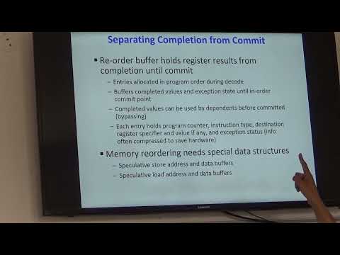 Unified physical register file, In-Order commit, Computer Architecture Lec 22 / 30 thumbnail