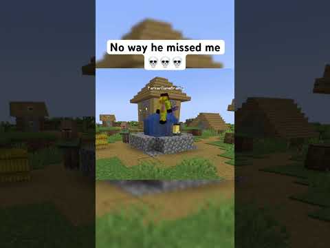 how did he not see me 😭🙏🏼🤣 #minecraft #gaming thumbnail
