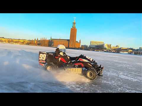 Stark VARG Go Kart on the Ice in the City! thumbnail