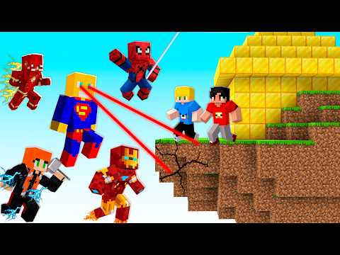 Batalhas de BASE vs. SUPER HEROIS Mais Fortes do Minecraft! thumbnail