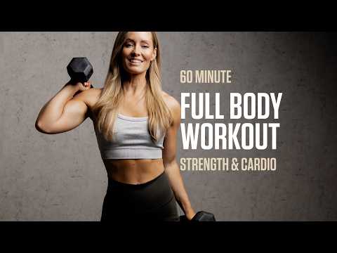 60 min Full Body Workout (Strength & Cardio POWER HOUR!) thumbnail