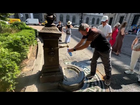 Caldo record, da Parigi a Londra e Milano le immagini dell'Europa che soffoca thumbnail