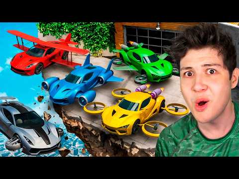 ROBANDO COCHES VOLADORES en GTA 5! 🚘☁️ (Mods) thumbnail