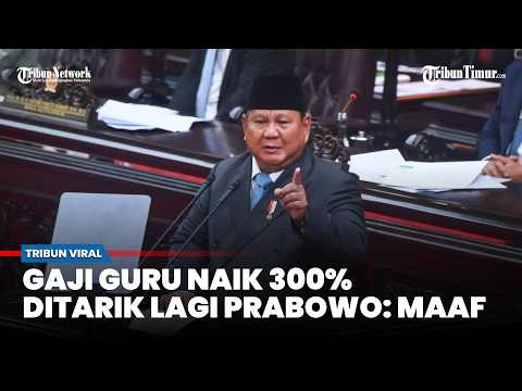 "Gaji Guru Naik Hampir 300%" Pidato Prabowo di DPR Langsung Diralat thumbnail