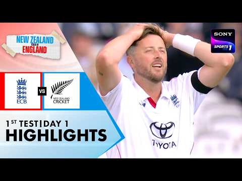 ENG vs NZ | 1st Test Day 1 | Highlights | New Zealand Tour Of England 2026 thumbnail