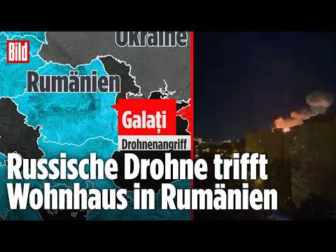 Angriff auf Rumänien: Russische Drohne schlägt in Wohngebiet ein! thumbnail