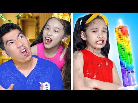 Rich Mommy Vampire vs Poor Mommy Vampire | Funny Situations By T-FUN thumbnail