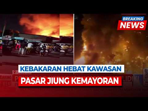 BREAKING NEWS! Kebakaran Hebat Kawasan Pasar Jiung Kemayoran, 100 Personel Damkar Dikerahkan | 1/6 thumbnail
