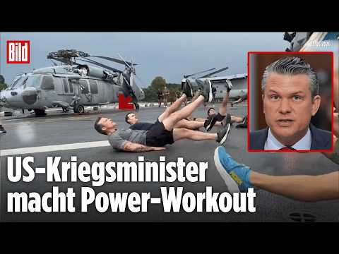 HEGSETH IN KAMPFMONTUR: US-Kriegsminister trainiert mit Marines und sendet Iran-Botschaft thumbnail