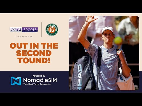 Jannik Sinner's EARLY EXIT in the second round! | Roland-Garros 2026 | Moments thumbnail