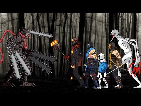 Chainsaw Man Devil vs Savini Jason, Scorpion, Sub-Zero, Scp 096, Killer Sans. Drawing Cartoon 2. thumbnail