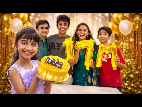 Hide & Seek Winner Cuts the Cake ?? | 17 Million Celebration ?@v5familyshow thumbnail