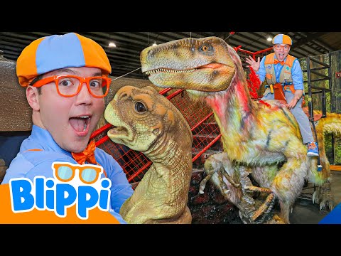 Blippi Explores Jurassic Quest! 🦖 thumbnail