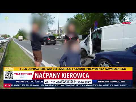 NASZ NEWS! Groza na drodze! Kierowca pod wpływem środków odurzających! Zobacz nasz materiał thumbnail