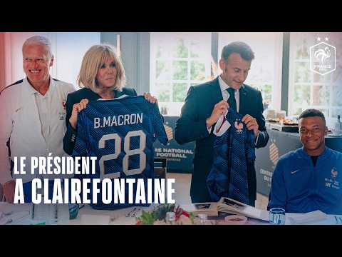 Le Président Macron à Clairefontaine thumbnail