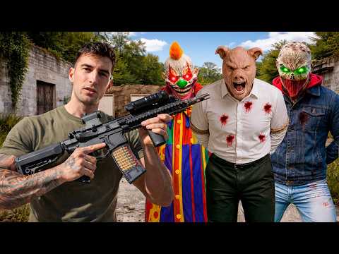 PROBANDO MI NUEVO ARMA PARA ATACAR A LOS PAYASOS ASESINOS !! thumbnail