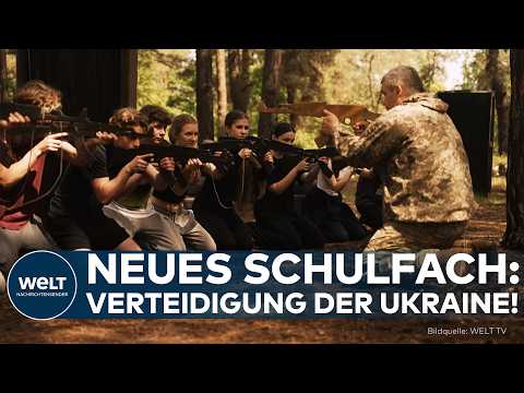 UKRAINE-KRIEG: Militärunterricht für Schüler! Drohnen-Flüge, Holzwaffen, Granaten-Attrappen! thumbnail