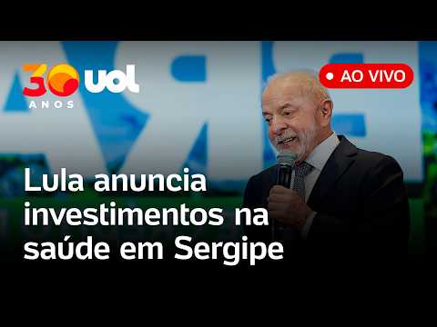 Lula anuncia investimentos para a saúde em Sergipe e visita hospitais no estado; assista ao vivo thumbnail