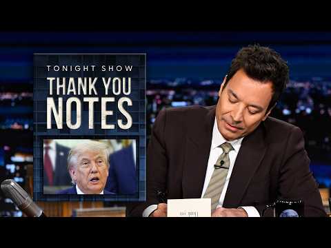 Thank You Notes: Starbucks Unicorn Frappuccino, Times Square Red Lobster | The Tonight Show thumbnail