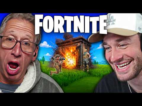 I Played Fortnite With My Dad (he's TERRIBLE) thumbnail