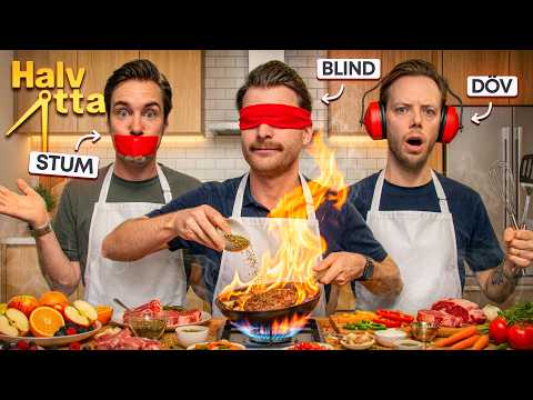 HALV 8 SOM DÖV, STUM OCH BLIND I CALLES NYA HUS. thumbnail