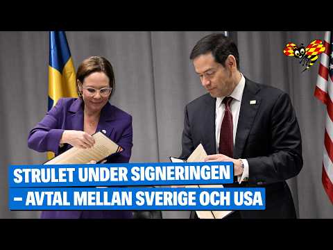 Strulet under signeringen mellan USA och Sverige thumbnail