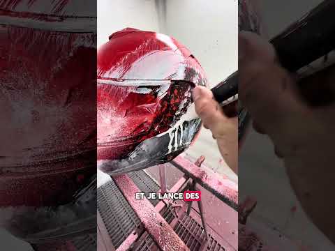 Je customise un casque de moto à la bombe #automobile #detailling thumbnail
