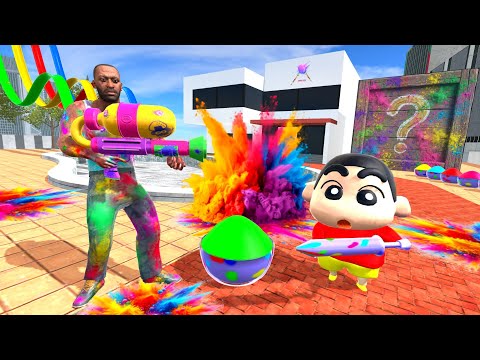 Franklin Celebrates Holi and Open Mystery Box In Indian Bikes Driving 3D thumbnail