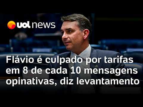 Flávio Bolsonaro é culpado por ameaça ao Pix e tarifaço em 8 de cada 10 mensagens, diz levantamento thumbnail