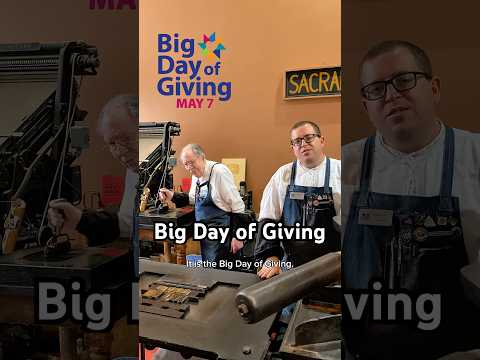 Teaming up in the print shop for the Big Day of Giving (May 7) thumbnail
