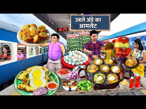Boiled Egg Omelette Train Platform का Paagal Food Vendor Comedy Hindi Kahaniya thumbnail