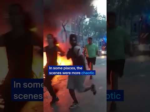Clashes in Paris after PSG win Champions League thumbnail