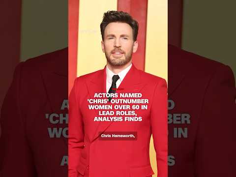 Actors named 'Chris' outnumber women over 60 in lead roles, analysis says thumbnail