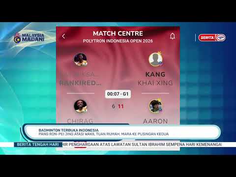 40626 -BTH- BADMINTON TERBUKA INDONESIA PANG RON-PEI JING ATASI WAKIL TUAN RUMAH, MARA KE PUSINGAN thumbnail