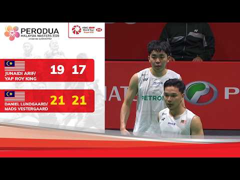 Sorotan: Arif/Roy King 0 - 2 Daniel/Mads | SEMI | MD | PERODUA Malaysia Masters 2026 thumbnail
