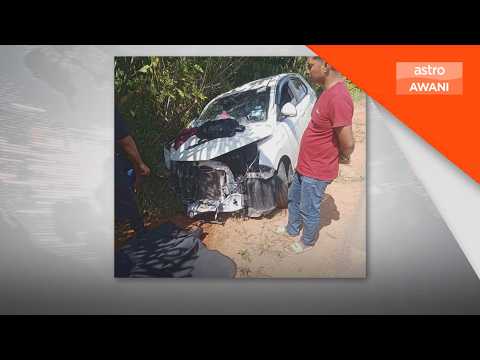 Seorang pemandu maut tercampak keluar dari kereta thumbnail