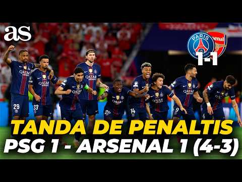 La TANDA DE PENALTIS de la FINAL PSG 1 - Arsenal 1 (4-3) | LUIS ENRIQUE gana su SEGUNDA CHAMPIONS thumbnail