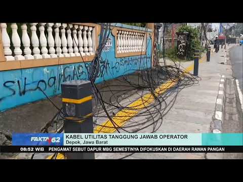 Kabel Utilitas di Depok Semrawut, Bikin Pengendara Celaka! thumbnail