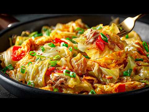 Tuna mixed with cabbage❗ I learned this trick in a fancy restaurant❗ thumbnail