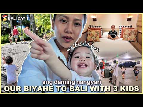 BIYAHE TO BALI ON OUR 9TH WEDDING ANNIVERSARY! EXPERTS NA ANG MGA KIDS MAG TRAVEL! ❤️ | rhazevlogs thumbnail