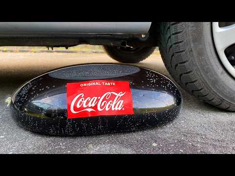COCA COLA BALLOON VS CAR, Coca Cola Zero, PowerAde, Fanta, Sprite, Fruko and Mentos Diff Unde thumbnail