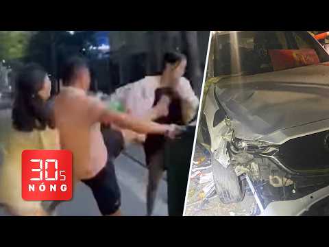 Bản tin 30s Nóng: Nhóm đi xe Lexus hành hung cô gái; Nữ tài xế Trung Quốc tông chết bà bán quán nước thumbnail