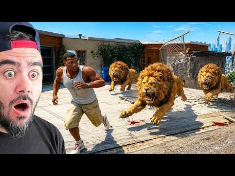 FRANKLININ ASLANLARI KAFESDEN KAÇTI - GTA 5 MODS thumbnail