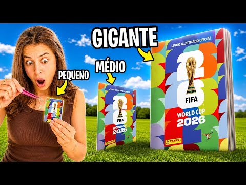 Completamos o álbum da Copa do Mundo 2026 nos três tamanhos — mini, médio e gigante !! thumbnail
