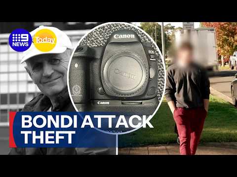Man charged for stealing from Bondi terror attack victim | 9 News Australia thumbnail