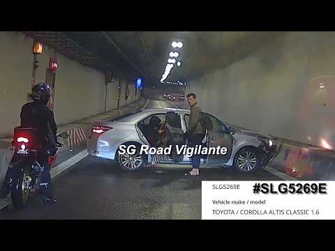 8may2026 merchant road to aye phv #SLG52959E toyota altis skidded and crash in the tunnel thumbnail