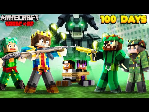 100 Days But We Found Abandoned WARCITY In Hardcore Minecraft 😱 | Thugs Of Minecraft #2 thumbnail