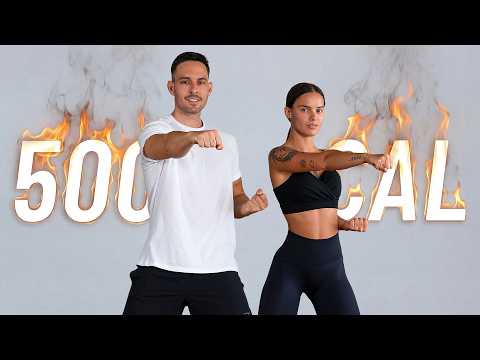 BURN 500 CALORIES with this 30 Minute Cardio HIIT Workout at Home (No Equipment) thumbnail